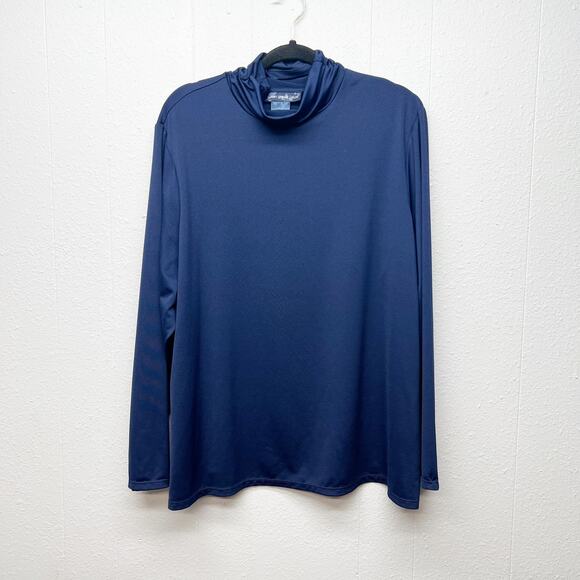 Susan Graver Top Womens 2X Ruched Mock Neck Career Office Business Casual Chic - Picture 1 of 11